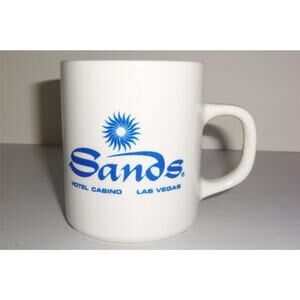 Sands Hotel Casino Las Vegas Mug Cup Coffee White -081344